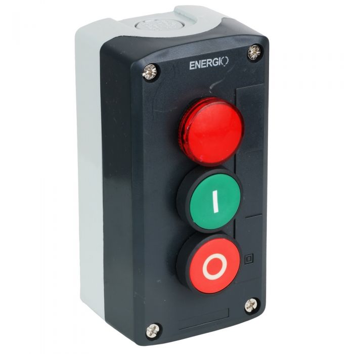 Пост кнопочный ENERGIO XAL-D363 ПУСК/СТОП/Индикатор NO+NC