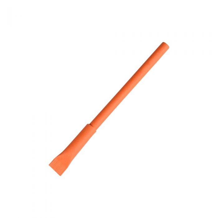 Эко ручка ENERGIO с колпачком оранжевая (0.7мм синий)