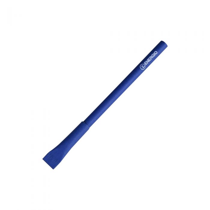 Эко ручка с колпачком синяя (0.7мм синий)