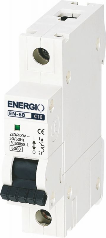 Автоматический выключатель ENERGIO EN 1P C 10А 6кА