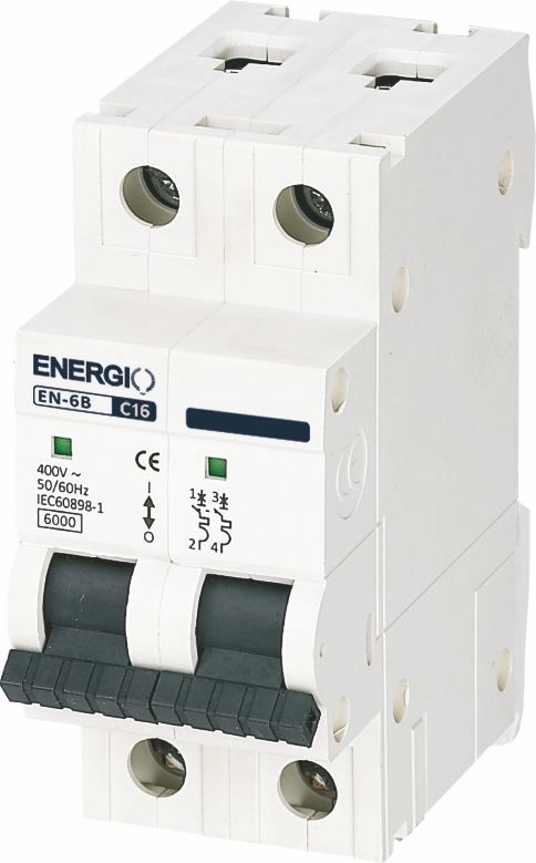 Автоматический выключатель ENERGIO EN 2P C 16А 6кА
