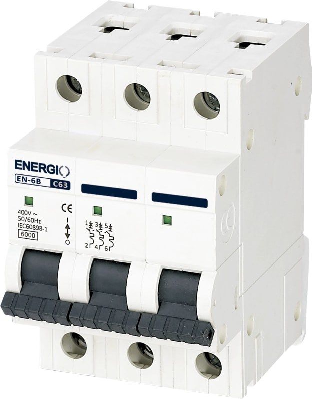 Автоматический выключатель ENERGIO EN 3P C 63А 6кА