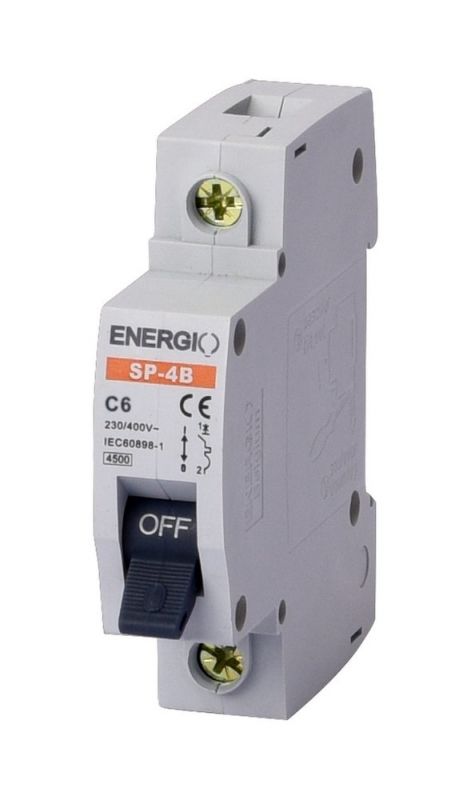 Автоматический выключатель ENERGIO SP 1P C  6А 4.5кА