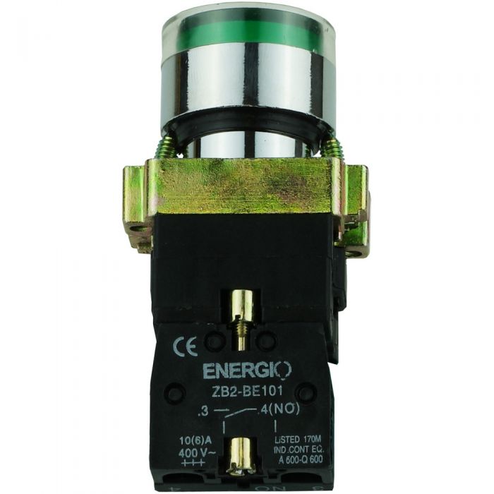 Кнопка ENERGIO XB2-BW3371 ПУСК с индикатором зеленая NO