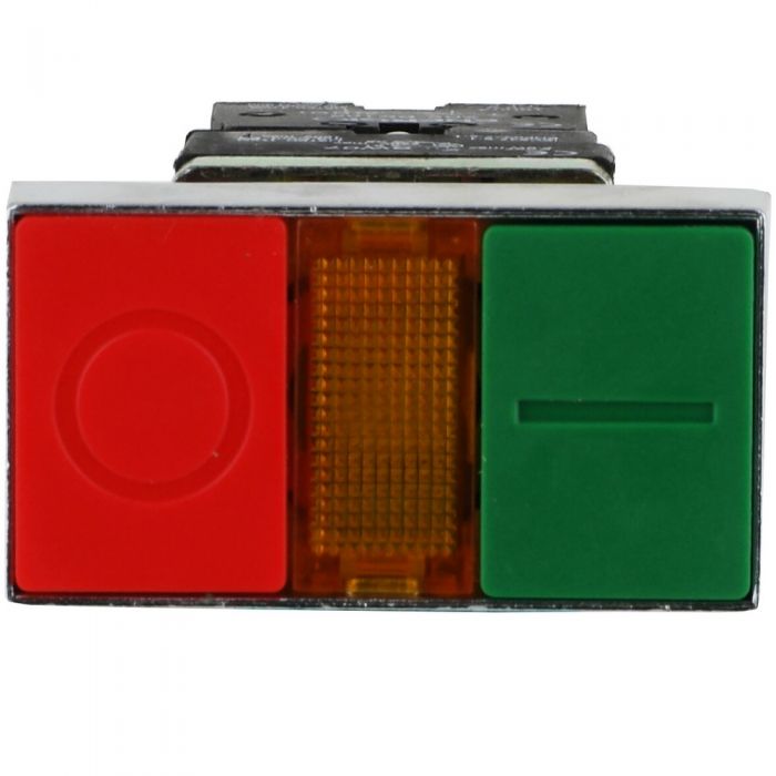 Кнопка ENERGIO XB2-BW8375 ПУСК/СТОП с индикатором зеленая+красная NO+NC